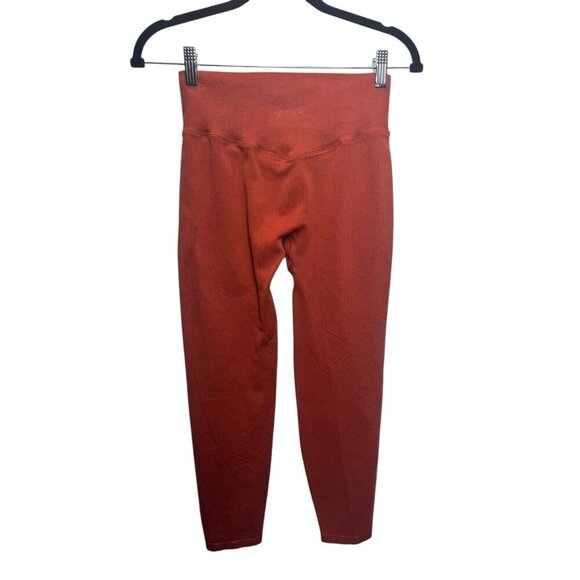 PINK Victoria's Secret Ribbed Active Leggings Size Small - B22 - Picture 1 of 3